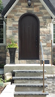 Shaped Mastergrain Rustic Cherry Planked Door