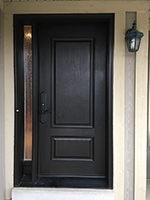 Single 2Panel Door with Rain Glass Sidelites